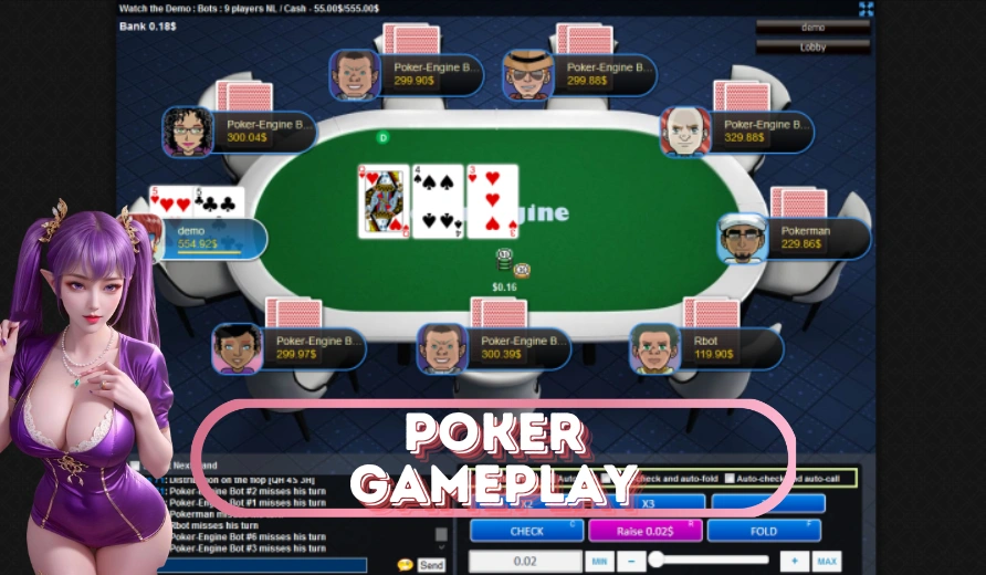 poker gameplay card games